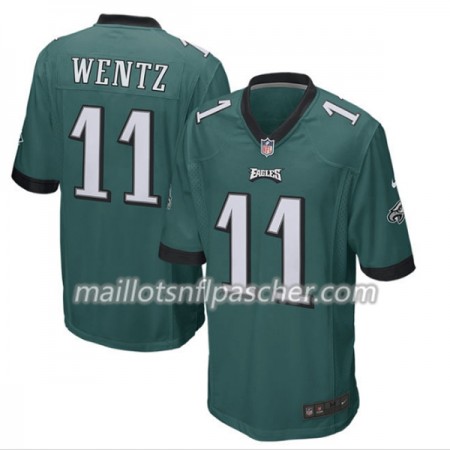 Maillot Philadelphia Eagles Carson Wentz 11 Nike Vert - Homme